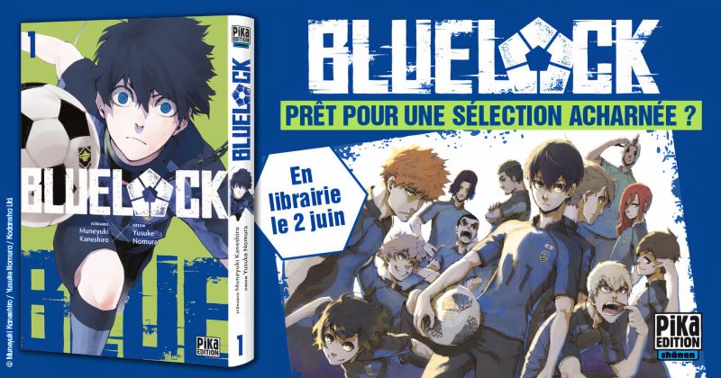 Annonce du manga Blue Lock en France aux éditions Pika