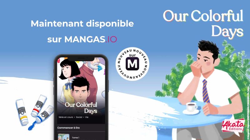 Annonce du manga Our Colorful Days sur la plateforme Mangas.io