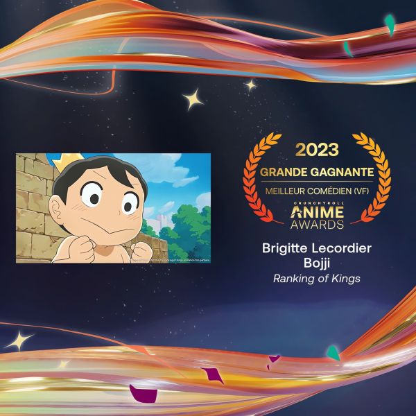 Prix du meilleur comédien français pour les Crunchyroll Anime Awards 2023