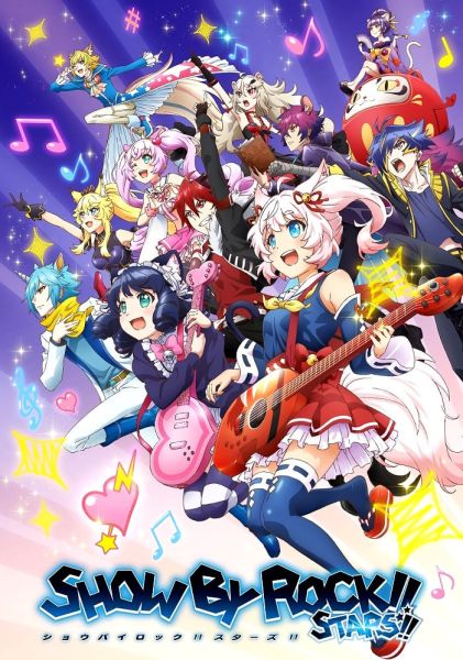 Visuel clé pour le nouvel anime Show By Rock!! Stars!!